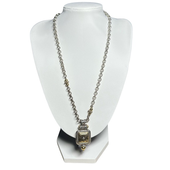 Brighton Silver and Gold Accent Necklace - Picture 4 of 5